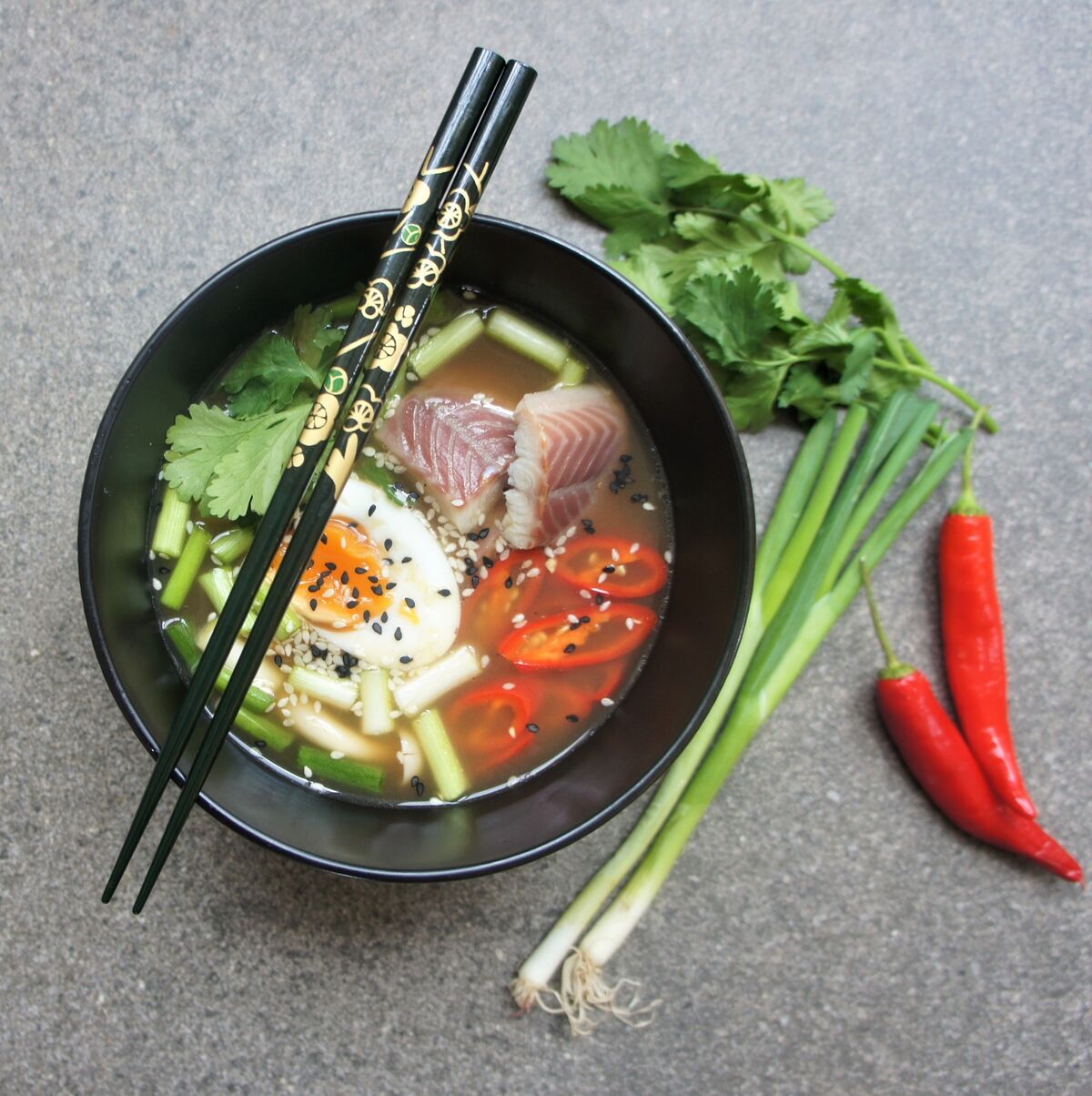 Smoked eel in a delicous soup dish