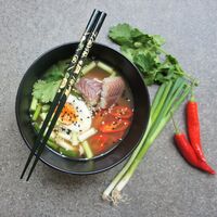 Smoked eel in a delicous soup dish