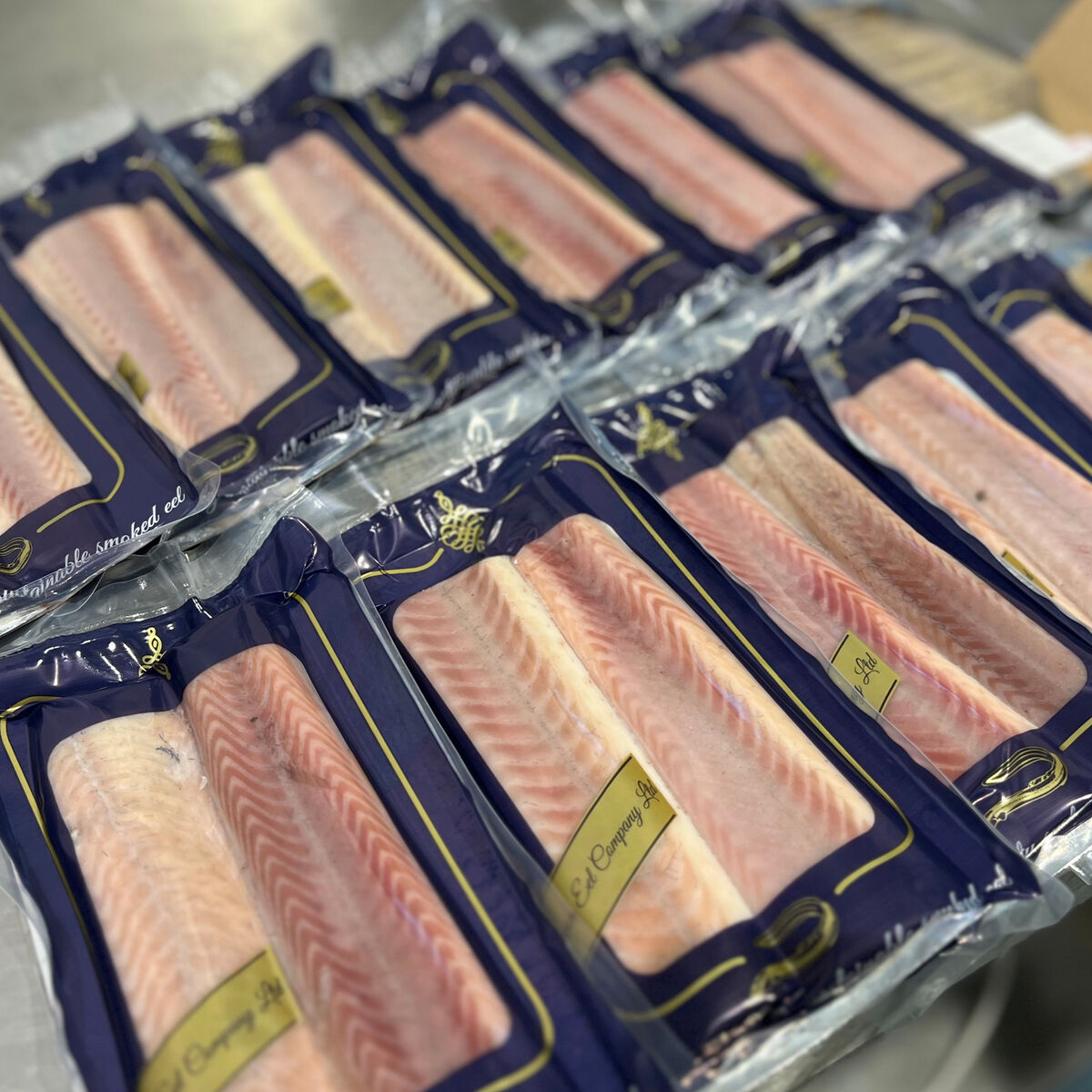 100g smoked eels