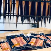 Packaged smoked eels
